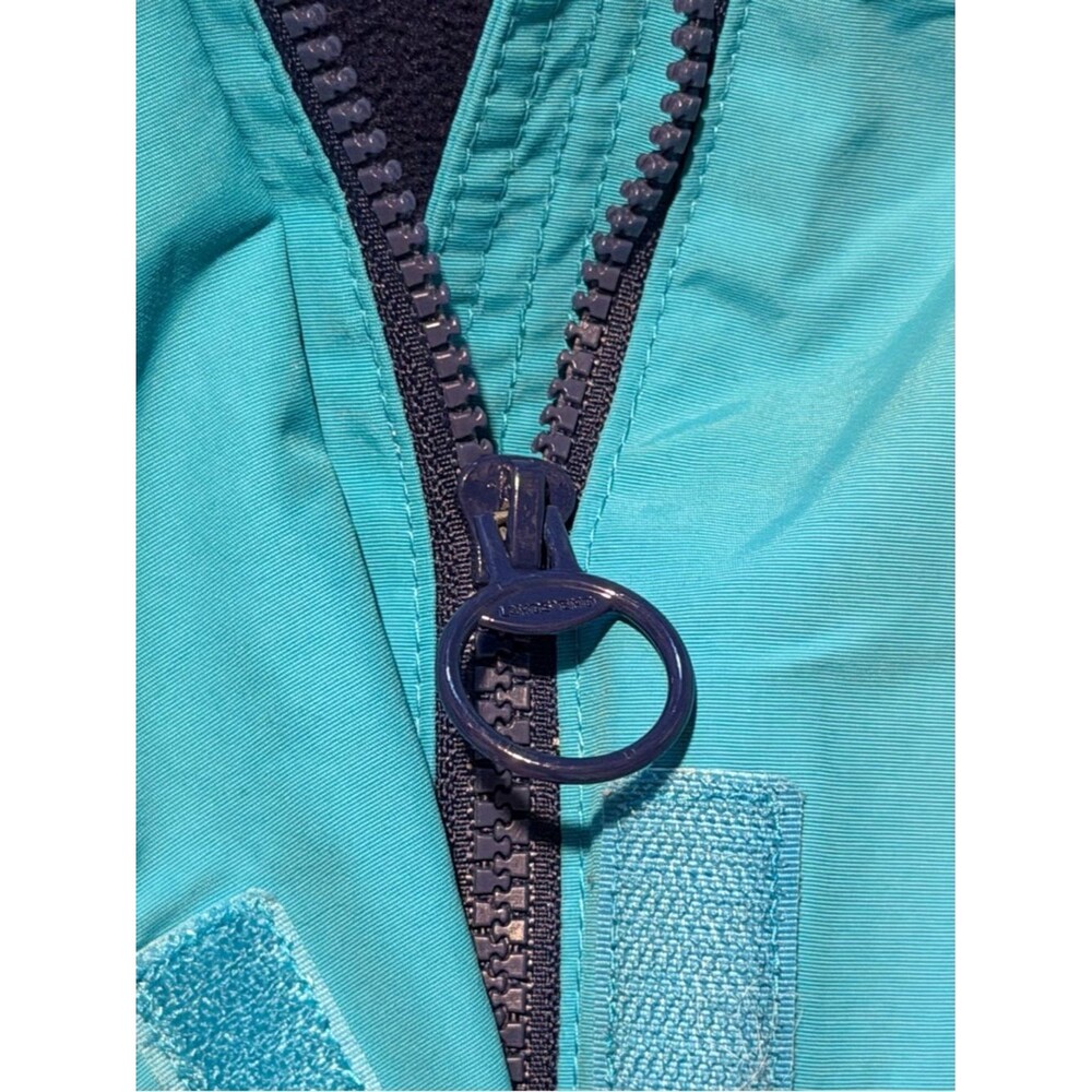 Lands' End Women's/Teen Aqua Blue Hooded Ski Jacket - Picture 4 of 10